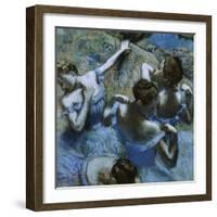 Blue Dancers-Edgar Degas-Framed Giclee Print