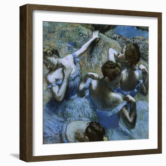 Blue Dancers-Edgar Degas-Framed Giclee Print