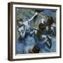 Blue Dancers-Edgar Degas-Framed Giclee Print