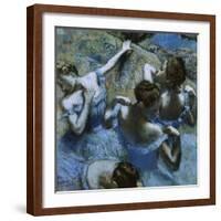 Blue Dancers-Edgar Degas-Framed Giclee Print