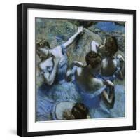 Blue Dancers-Edgar Degas-Framed Giclee Print