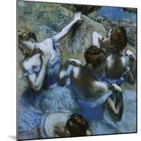 Blue Dancers-Edgar Degas-Mounted Giclee Print