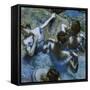 Blue Dancers-Edgar Degas-Framed Stretched Canvas