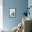 Blue Decorative Pots I-Flora Kouta-Framed Stretched Canvas displayed on a wall