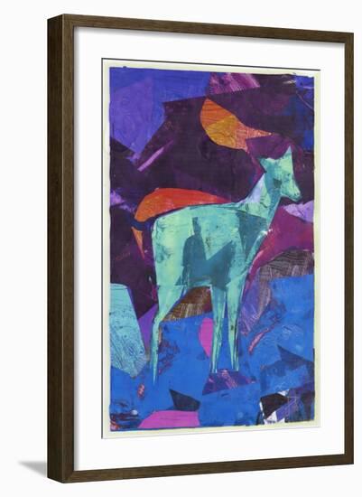 Blue Deer-David McConochie-Framed Giclee Print