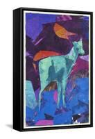 Blue Deer-David McConochie-Framed Stretched Canvas