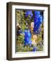Blue Delphiniums, 2019,-Helen White-Framed Giclee Print