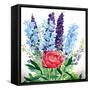 Blue Delphiniums-Christopher Ryland-Framed Stretched Canvas