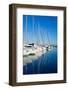 Blue Denia Marina Port in Alicante Spain-LUNAMARINA-Framed Photographic Print