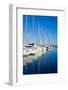 Blue Denia Marina Port in Alicante Spain-LUNAMARINA-Framed Photographic Print