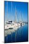 Blue Denia Marina Port in Alicante Spain-LUNAMARINA-Mounted Photographic Print