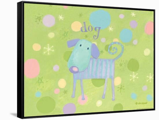 Blue Dog-Viv Eisner-Framed Stretched Canvas