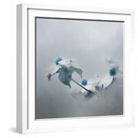 Blue Dogwood-Jai Johnson-Framed Giclee Print