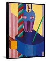 Blue Doll-Fortunato Depero-Framed Stretched Canvas