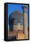 Blue Dome, Detail from Gur-E Amir Mausoleum of Tamerlane-null-Framed Stretched Canvas