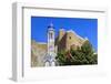 Blue Domed Mosque Minaret, Oman-Eleanor Scriven-Framed Photographic Print