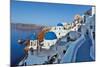 Blue Domes and Walkway-Larry Malvin-Mounted Photographic Print