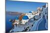 Blue Domes and Walkway-Larry Malvin-Mounted Photographic Print