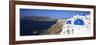 Blue Domes of a Church, Oia, Santorini, Cyclades Islands, Greece-null-Framed Photographic Print