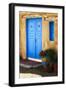 Blue Door Adobe Walls-George Oze-Framed Photographic Print