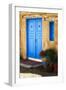 Blue Door Adobe Walls-George Oze-Framed Photographic Print