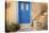 Blue Door, Ermoupoli (Khora), Syros Island, Cyclades, Greek Islands, Greece, Europe-Tuul-Stretched Canvas