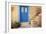 Blue Door, Ermoupoli (Khora), Syros Island, Cyclades, Greek Islands, Greece, Europe-Tuul-Framed Photographic Print