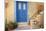 Blue Door, Ermoupoli (Khora), Syros Island, Cyclades, Greek Islands, Greece, Europe-Tuul-Mounted Photographic Print