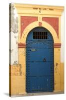 Blue Door, Essaouira, Morocco-Natalie Tepper-Stretched Canvas
