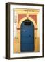 Blue Door, Essaouira, Morocco-Natalie Tepper-Framed Photo