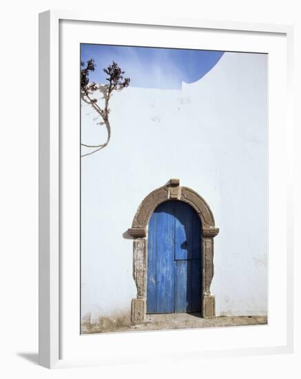 Blue Door, Filicudi, Aeolian Islands, Unesco World Heritage Site, Italy-Oliviero Olivieri-Framed Photographic Print