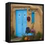 Blue Door I-Kathy Mahan-Framed Stretched Canvas