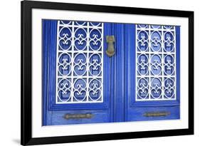 Blue Door in Bodrum, Turkey, Anatolia, Asia Minor, Eurasia-Richard-Framed Photographic Print