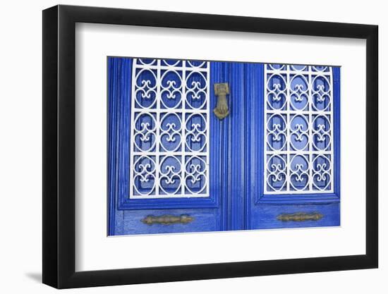 Blue Door in Bodrum, Turkey, Anatolia, Asia Minor, Eurasia-Richard-Framed Photographic Print