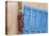 Blue Door in Taos, New Mexico, United States of America, North America-Richard Cummins-Stretched Canvas