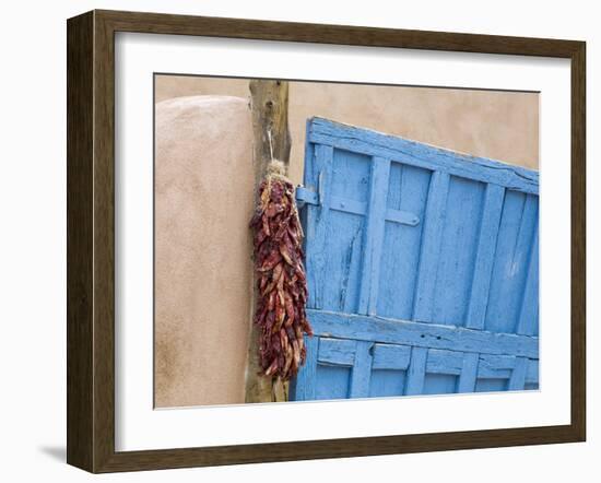 Blue Door in Taos, New Mexico, United States of America, North America-Richard Cummins-Framed Photographic Print
