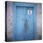 Blue Door in the Jewish Quarter of the City of Bukhara, Uzbekistan, Central Asia-Christopher Rennie-Stretched Canvas