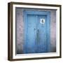 Blue Door in the Jewish Quarter of the City of Bukhara, Uzbekistan, Central Asia-Christopher Rennie-Framed Photographic Print