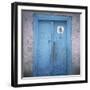 Blue Door in the Jewish Quarter of the City of Bukhara, Uzbekistan, Central Asia-Christopher Rennie-Framed Photographic Print