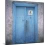 Blue Door in the Jewish Quarter of the City of Bukhara, Uzbekistan, Central Asia-Christopher Rennie-Mounted Photographic Print