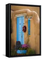 Blue Door IV-Kathy Mahan-Framed Stretched Canvas