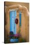 Blue Door IV-Kathy Mahan-Stretched Canvas