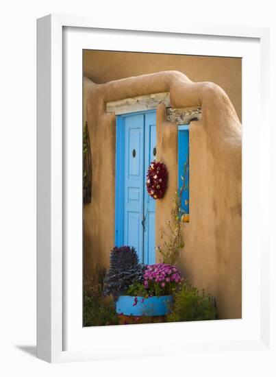 Blue Door IV-Kathy Mahan-Framed Photographic Print