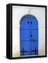 Blue Door, Karaman Village, Northern Cyprus-Doug Pearson-Framed Stretched Canvas