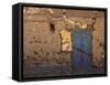 Blue Door, Luxor Town, Egypt-Clive Nolan-Framed Stretched Canvas