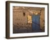 Blue Door, Luxor Town, Egypt-Clive Nolan-Framed Photographic Print