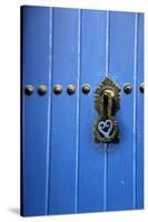 Blue Door of Kasbah of Oudaya, UNESCO World Heritage Site, Rabat, Morocco, Africa-Kymri Wilt-Stretched Canvas