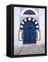 Blue Door, Sidi Bou Said, Tunisia-Jon Arnold-Framed Stretched Canvas