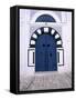 Blue Door, Sidi Bou Said, Tunisia-Jon Arnold-Framed Stretched Canvas