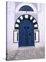 Blue Door, Sidi Bou Said, Tunisia-Jon Arnold-Stretched Canvas